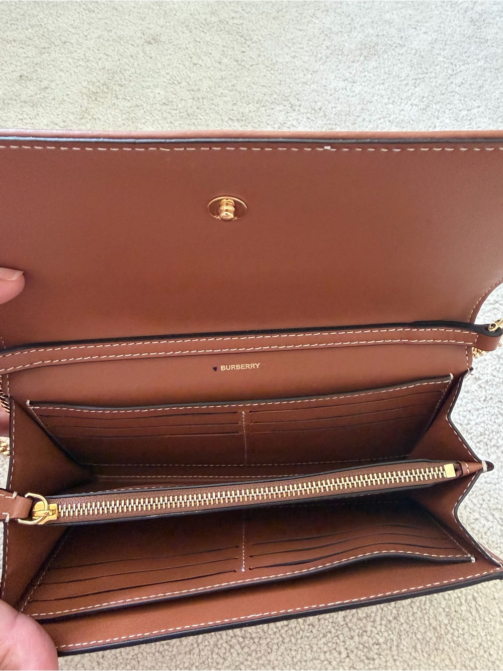 Check Chain Strap Wallet - Picture 5 of 7